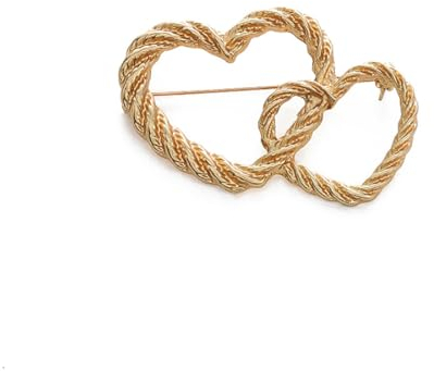 Prosy Nette Twisted Bow Brosche Party Kleid Brosche Elegante Schmuck Geschenk für Frauen und Mädchen (Gold 3)
