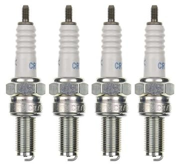 Zündkerzen Set CR7E 4 Stück – passend für Aprilia Pegaso 650, Arctic Cat 400/650/750, Kawasaki KFX/KVF Brute Force, Derbi Mulhacen – Zündkerzen entstört 16 mm