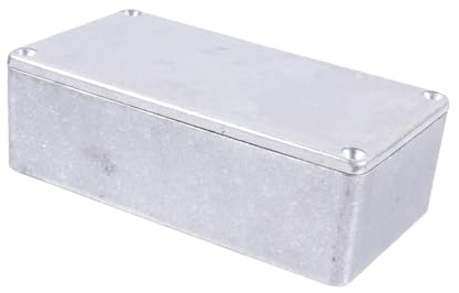 DRESSOOS Aluminium Gitarrenpedalgehäuse Effektbox Für Elektronikprojekte Und Schutz Robuste Konstruktion Für Heimwerker Und Gitarreneffekte