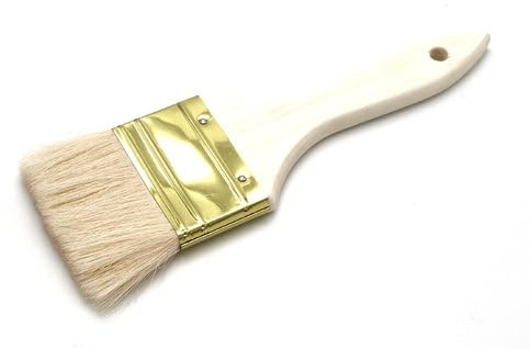 Paintersisters® Grundierpinsel Ziegenhaar 60mm Malpinsel | Flachpinsel | Weicher Künstlerpinsel für Aquarell, Öl- & Acrylmalerei - Breitflächig malen, verblenden & gestalten