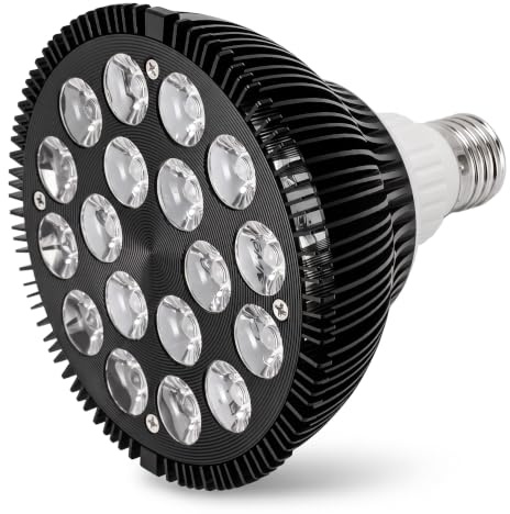 Dpofirs 18 W Salzwasser Aquarium Licht, Refugium Licht, Vollspektrum Aquarium Licht, LED Rifflichter für Korallen Meeresalgen Schildkröten Lebensraum
