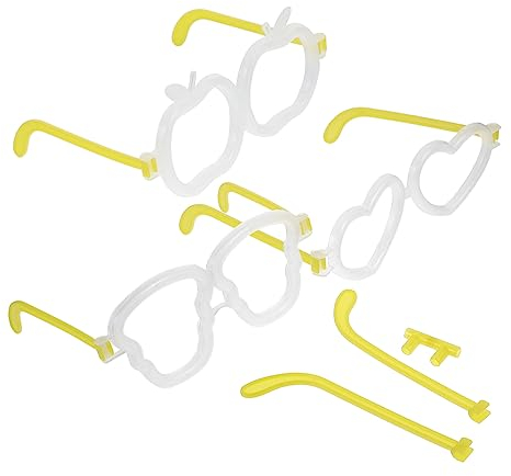 TOYANDONA 20sätze Leuchtende Brillen Teiliges Zubehör Für Kreative Partys Inklusive Runder Herzförmiger Und Schädelartiger Designs Für -projekte Mit Leuchtstäben Einfache Installation