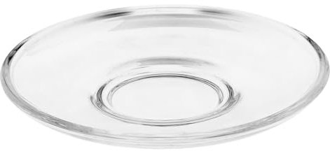OKUMEYR 2stücke Transparente Glasuntertasse Runde Tee Untertasse Dekorative Snackschale Teeteller Glasuntertassen Für Teestuben Ruhesitze Besprechungsräume Büros Mit Schlichtem Muster