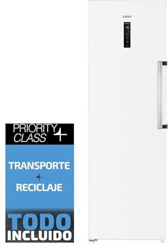 Sauber - Congelador 1 Puerta SERIE 5-CV18524WH NF - NO FROST - E - 185x60 cm - 274 litros - 4 Estrellas - Display Control Temperatura - ENTREGA Y RETIRADA USADO EN DOMICILIO INCLUIDA