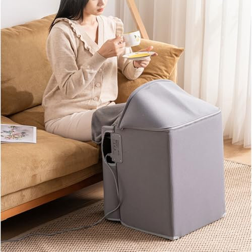 Energy Efficient Heaters,Foldable Leg Warmer With Soft Blanket, Under Desk Leg Foot Knee Heater Infrared Radiant Small Space Heater, Overheat Safe Protection, Timer, Quiet, Easy Se