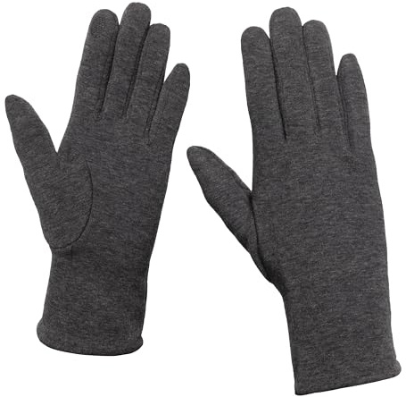 MAPIMANIA - Handschuhe Damen elegant für Winter, Touch Screen, gefütterte Arbeitshandschuhe aus warme Stoff, Reithandschuhe Women