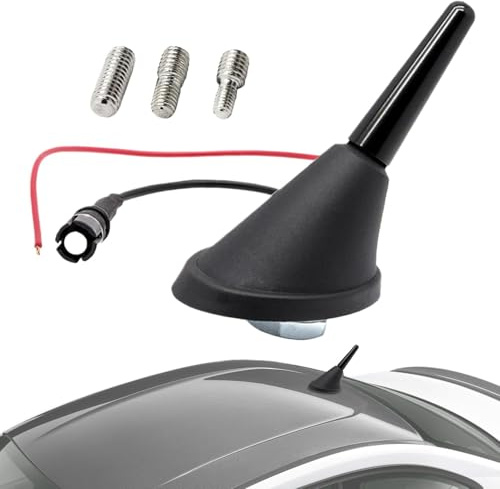 Antena de coche corta, reemplazo de antena automotriz - Reemplazo de antena automática ajustable - Antena de radio automática, recepción corta mejorada para coche, automóvil, SUV, RVS, c
