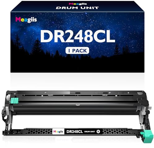 Meagiis DR248CL Black Drum Unit Compatible for Brother DR-248 DR248 DR248CL DR-248CL Drum Unit for Brother DCP-L3520CDW DCP-L3520CDWE HL-L8230CDW MFC-L3740CDW HL-L3220CW MFC-L8390CDW (1 Black)