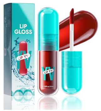 Gloss Labios, Hidratante Brillo De Labios, Brillo Helado Tinte Labios, Ligero Y No Pegajoso, Lápiz Labial Líquido Antipegajoso De Larga Duración, Textura Hidratante Lisa (#4, 3.8ml)