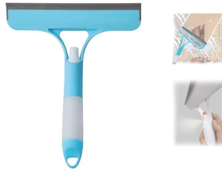 3 in 1 Spray Squeegee, 3 in 1 Window Cleaning Scraper, Window Squeegee with Sprayer for Home, Car, Tiles & Glass (Blue)