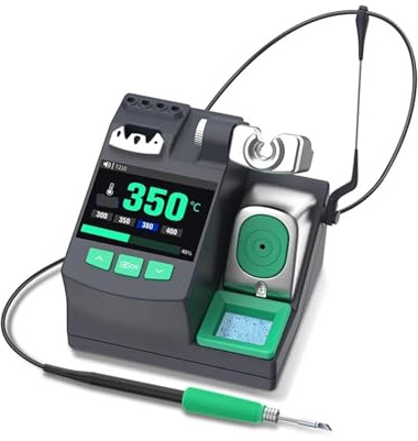 3-i-1 S600 Lödstation med automatisk viloläge kompatibel med C210 C245 C155 svetshandtag elektroniskt reparationsverktyg 120W-200W effekt(115)