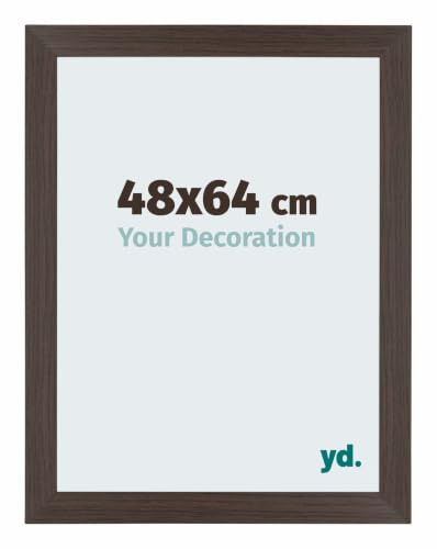 yd. Puzzlerahmen 48x64 Eiche Dunkel - Holz rahmen Mura | Your Decoration, Geeignet für Puzzles mit 500-1000 Teilen, Antireflex-Acrylglas aus Kunststoff , Wandmontage, Made in Holland