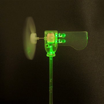Forspero Rot Grün Weiß Blau Vertikal Diy Kleiner Gleichstrommotor Led Windmühlen Turbinen Windgenerator Modell - Grün