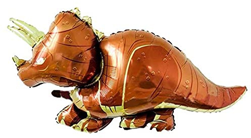 ballonfritz® Dinosaurier Ballon - XXL Dino Triceratops Luftballon 110x60x25cm als Geburtstagsgeschenk, Party-Deko oder Überraschung