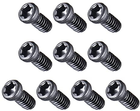 QUARKZMAN Torx Viti M2,5 x 6mm 12,9 Grado Carbonio Acciaio Nero 10pz | per Varie Meccaniche Attrezzature