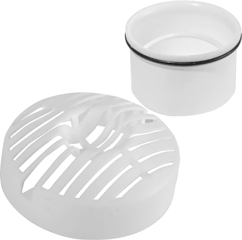 2 Pack Haarsieb + Tauchrohr für Dusche Ablaufgarnitur Set,RoadLoo Kompatibel mit Ablaufgarnitur. 6960, 6963, 6961, 6962,Haarfänger Dusche Haarfilter Duschablauf abflusssieb Dusche abflusssieb sieb