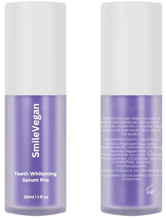 SmileVegan - Suero Blanqueador Pro - Kit blanqueador dental - White Smile - Corrector de color - Dientes blancos - Alternativa Tiras blanqueadoras de dientes