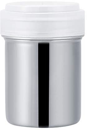 Edelstahl-Pulverstreuer, Puderzuckerstreuer, Zimtmehlsieb, Feinmaschige Baggerstreuer, Dosen für Salz, Pfeffer, Gewürze, Kaffee, Kakao, Gewürze (304 großes konkaves Netz)