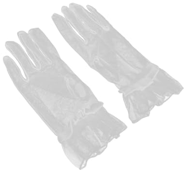 Elegante Brauthandschuhe Für Damen Für Abendessen, Party, Brautrüschen, Kurze Ballhandschuhe(Weiß)