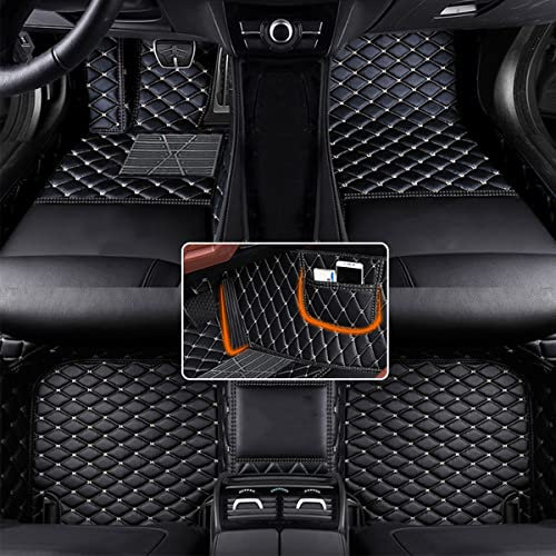 Anpassen Auto Fußmatte für KIA Rio NIRO Soul Ceed Cerato Forte Sportage Optima Proceed Stinger Sorento wasserdichte Fussmatten rutschfeste Automatten Schwarz Beige