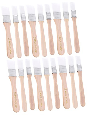 jojofuny 18piezas Pinceles De Nailon Para Barbacoa Retocar Pintura Pinceles Para Pintores Mango De Madera