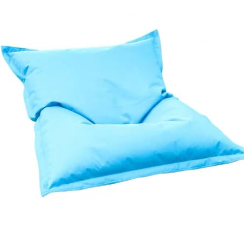 SXBCyan Housse Pouf d'extérieur Imperméable(sans Rembourrage) Housse pour Fauteuils Poire de Oxford Résistante et UV Pouf Chaise pour Enfants Adultes pour Jardin Plage Piscine(Sunshine Blue,140x180cm)