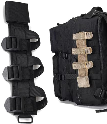 AQzxdc Tactical Molle Tool Holder,Molle Hatchet Axe Holder,Knife Sheath Adapter MOLLE Attachment for Tactical Bag and Vest(Black)