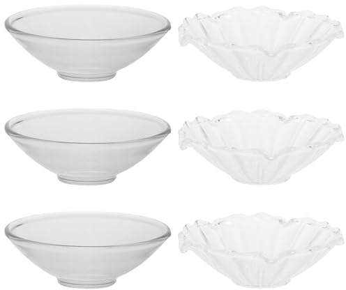 SAFIGLE 6pezzi Bobeches in Vetro Protezione Antigoccia per Candele Raccoglicera Trasparente Collare Salvagoccia per Candelieri