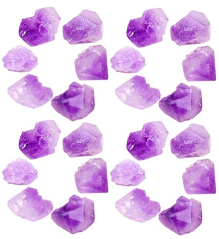 SHINEOFI Pietre Decorative di Cristallo Naturale Viola 100g Piccole Pietre per Arredamento Casa Decorazioni da Tavola e Composizioni Floreali