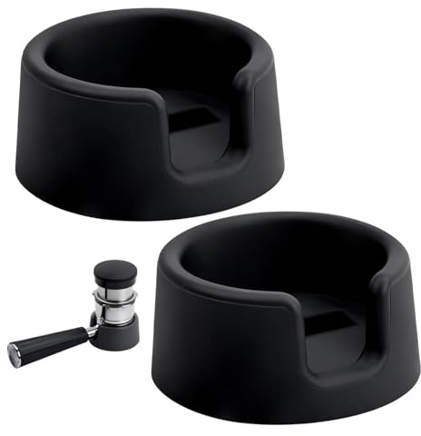 Ninja Coffee Machine Accessories, Two Coffee Tamper Bases in Black, Stable Tamping Process for Ninja Coffee Machine Owner, Quick Daily Brewing Ro