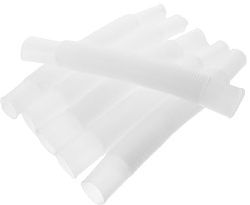 Vaguelly Tubo Flessibile per Bacinella da Shampoo 6 Pezzi in Pvc Bianco Scarico Rapido e Facile Installazione per Lavaggio Chioma a Letto e Assistenza Post Parto