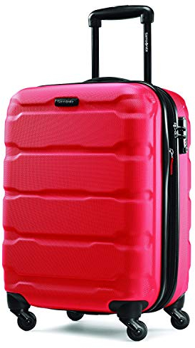 Samsonite Omni PC Hardside Expandable Luggage with Spinner Wheels, Carry-On 20-Inch, Red