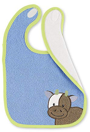 Sterntaler Plastik-Klettlätzchen Wieslinge, Größe: 26 x 38 cm, Blau