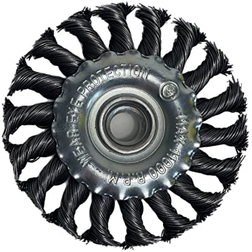 24x Scheibenbürsten Zopfbürsten 125mm gezopf Bürsten Drahtbürsten