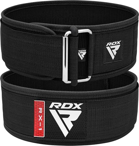 RDX 4” Gewichthebergürtel, Auto-Lock Trainingsgürtel, Powerlifting Krafttraining Bodybuilding Fitness Gürtel, Gepolstert Gewichtheben Gym Weight Lifting Belt, Männer Damen Kreuzheben Workout
