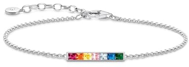 THOMAS SABO Armband bunte Steine silber 925 Sterlingsilber