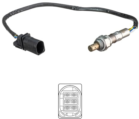 DELPHI ES21132-12B1 Lambdasonde Regelsonde vor Katalysator Oxygen O2 Sensor Beheizt Kompatibel mit VW POLO 9N 036906262T