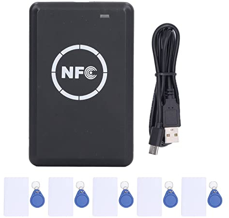 Marhynchus NFC-Kartenleser, Präzises, Stabiles Lesegerät für Berührungslose Karten, USB-Schnittstelle, Kompatibel mit und Anderen Systemen