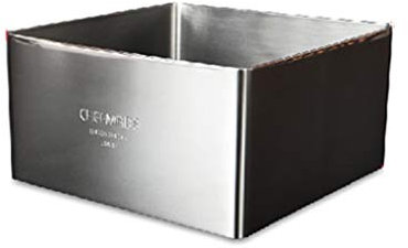 TIST Cake Mould 6 Inch 8 Inch 10 Inch Square Mousse Ring Stainless Steel Cake Ring Tiramisu Cheese Cake Mold (Size : 8 in)