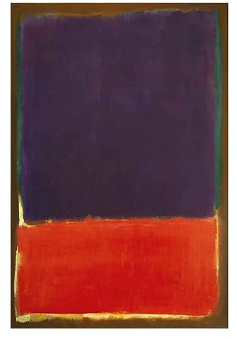Lasite Mark Rothko Leinwandbilder Abstrakt Kunstdruck Bilder Reproduktion Leinwanddruck Bilder Leinwand Gemälde Wanddekoration Wandbild(Ungerahmt,（50x70cm） 20x28inch)
