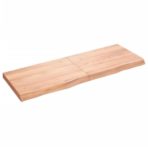 Schreibtischplatte Werkbankplatte DIY Stabile Bürotischplatte Tischplatte Werkbankplatte Echtholz-Furnier, Perfekt für höhenverstellbare Schreibtische, Hellbraun 140x50x(2-6) cm