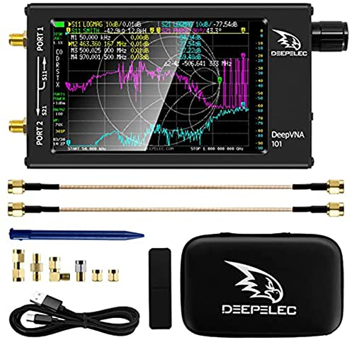 -F FW V1.0.4 Vektor-Netzwerkanalysator 10 kHz-1,5 GHz HF VHF UHF 4,3 Zoll Antennenanalysator Messung von S-Parametern