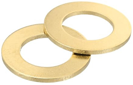 QUARKZMAN M20 Unterlegscheibe, 5 Stück Messing Ring Unterlegscheiben 36mm OD 2mm dick Metall Dichtungsring für Schrauben Bolzen Muttern