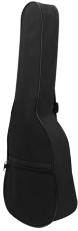 21-zoll Ukulelentasche Gitarrentasche Schwarz mit Griff | Oxford Cloth, Ergonomisches Design, Doppel Schulterriemen und Seitengurte, Große Außentasche