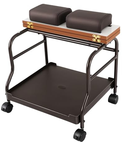 Pediküre Fussbad Wagen, Fußpflege Wagen mit Rollen, Pediküre Fußhocker Stand für Hause Salon zu Fußbäder, Fußmaniküre