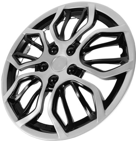 Luxshiny Enjoliveur De Moyeu De Roue Protection Rayures Design Stylé pour Voiture Et Remorque Installation Rapide sans Outil