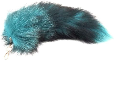 Fuchsschwanz Anhänger Keychain Fox tail Schlüsselring, Weich Flaumig 20-40CM Fell Schwanz für Cosplay Zusätze Auto Schlüsselketten Anhänger Handtasche Dekoration