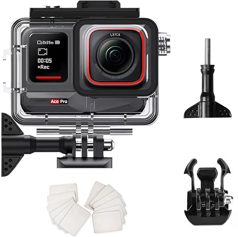 FitStill Custodia impermeabile subacquea INSTA 360 da 50 m, protezione protettiva subacquea resistente alla pressione per ace pro 2