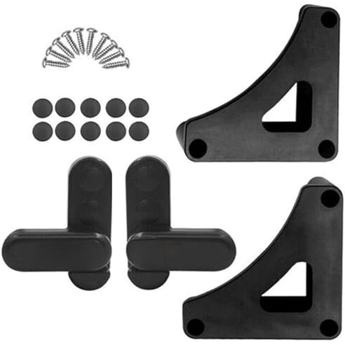 XUZIE Caravan Table Bracket Storage Kit - Security Retaining Mounting Kit with Screws for Stowage Table Accessories in Caravan, Motorhome, Campervan Table Accessories Black