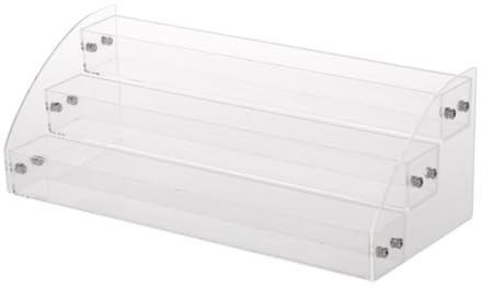 TEHAUX Organisateur en Acrylique Transparent de Vernis à Ongles Multi-niveaux Base Stable Design Compact et Gain de Place pour Maquillage et Rangement à Lèvres